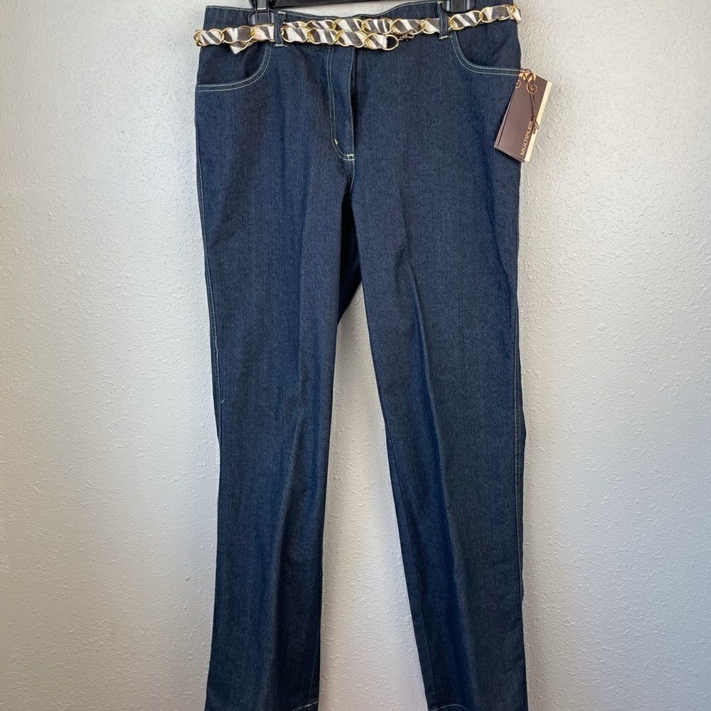 NWT Multiples Matching Denim Jacket & Pants Size L - Picture 10 of 16